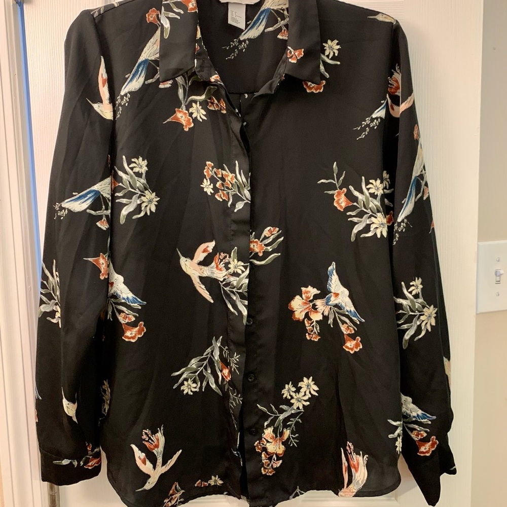 Black button up shirt